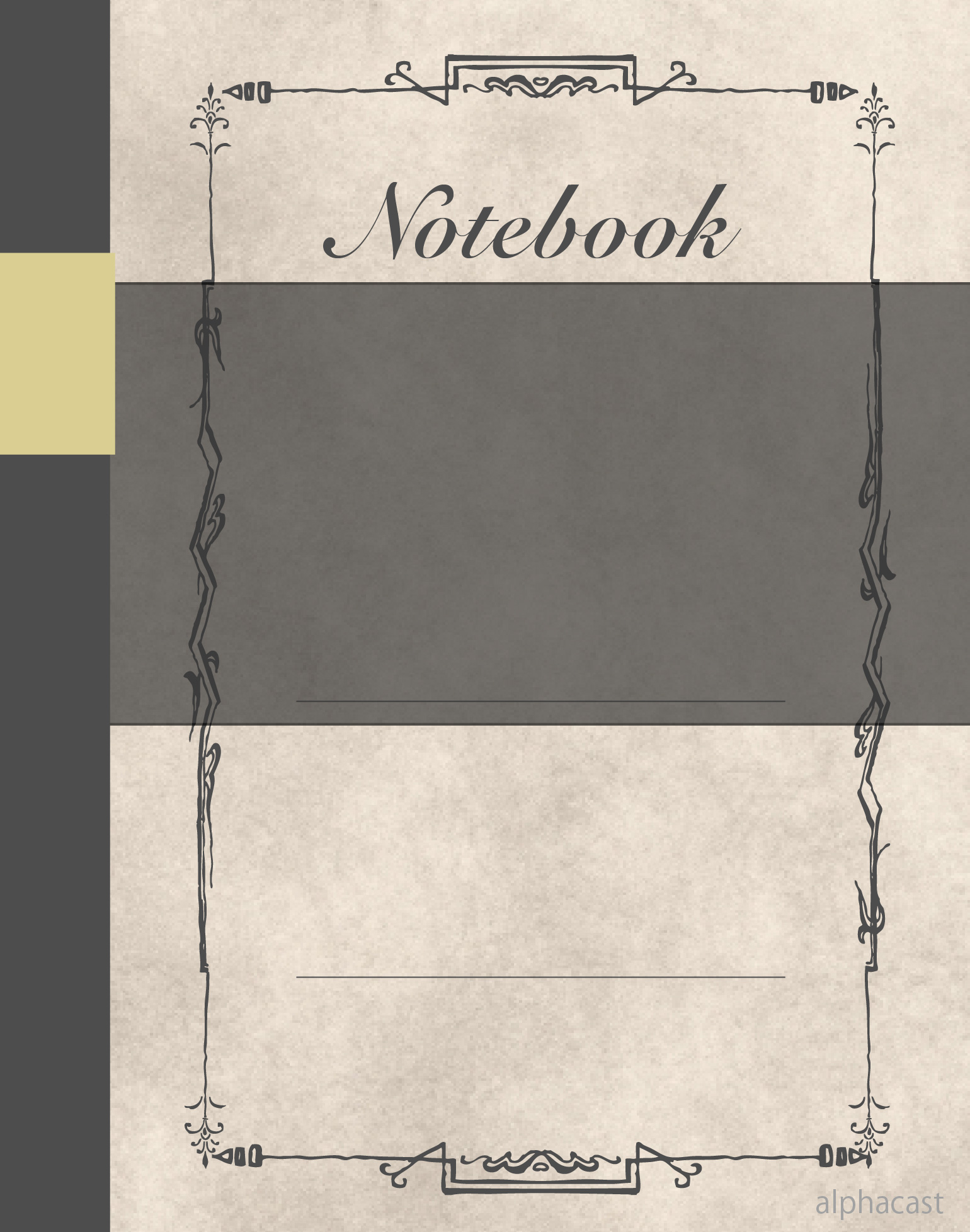 Ipad ノートツール カバー素材 オビ有り Alphacast アルファキャスト